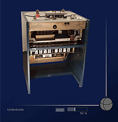 Ansicht der Tonbandmaschine